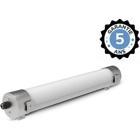 Tubulaire LED Intégrées Opale Traversant 17W 3000K - Garantie 5 ans Miidex Lighting® (1/5)