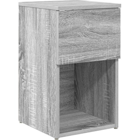 Bettschrank Graues Sonoma 29 x 31,5 x 49 cm Holzwerkstoff vidaXL
