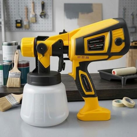 ZT-6000 21V Pistolet peinture 2000mAh Lithium Battery Electric Spray Gun for Paint, Latex, Disinfectant (1/5)