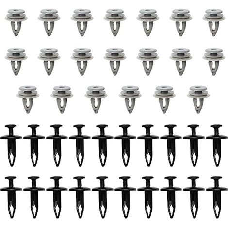40 pièces clips de moulure de bas de caisse pour JAGUAR X-Type, clips à vis type rivet, ABS (1/4)