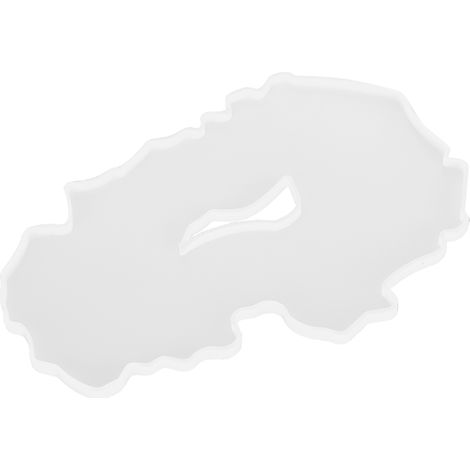Moule en silicone pour fabriquer soi-même des sous-verres, des plateaux à thé et des objets décoratifs. (1/5)