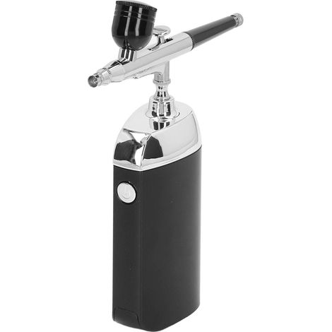Kabelloses Airbrush-Set mit USB-Ladefunktion, tragbar, Mini-Sprühfarbe, handlich, für Tortendekoration und Maniküre, Schwarz (1/5)