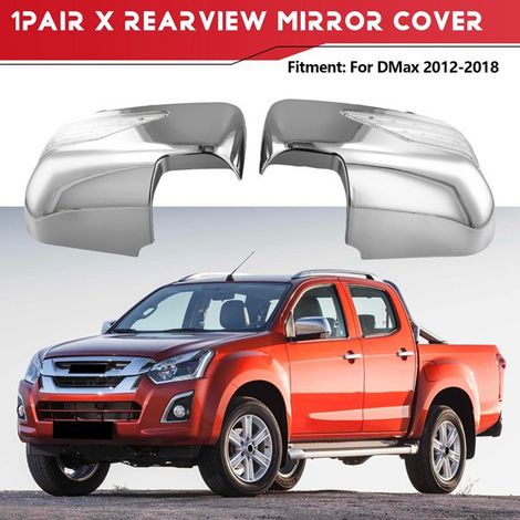 1 Paar Spiegelkappen mit Beleuchtung, kompatibel mit Isuzu D-MAX und D-MAX 12-18 Modellen.