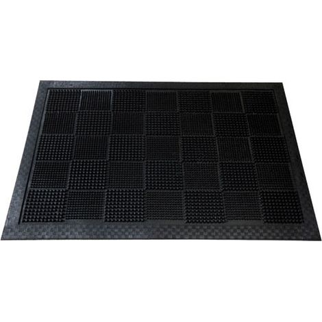ID MAT TAPIS PAILLASSON 100% CAOUTCHOUC, NOIR, 40 X 60 CM PICOTSCT5503406007 (1/3)