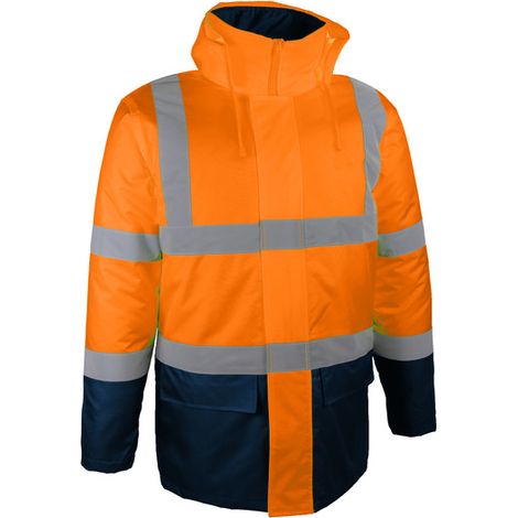 Parka haute-visibilité orange doublure et rembourrage polyester - SINGER - PARDO L