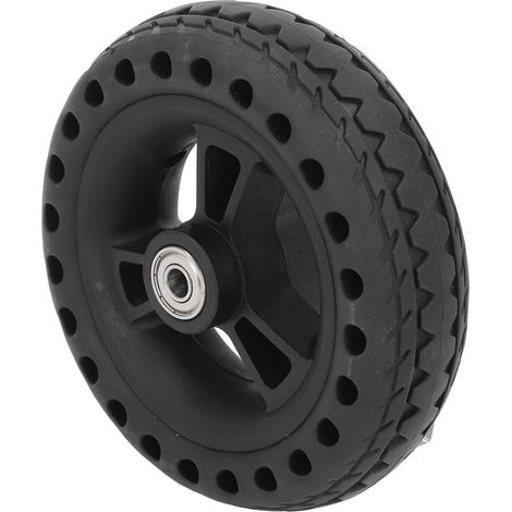 Roue de remplacement pour chariot, pneu plein en caoutchouc TPE 6 pouces, antidérapant, charge max 75 kg (1/5)