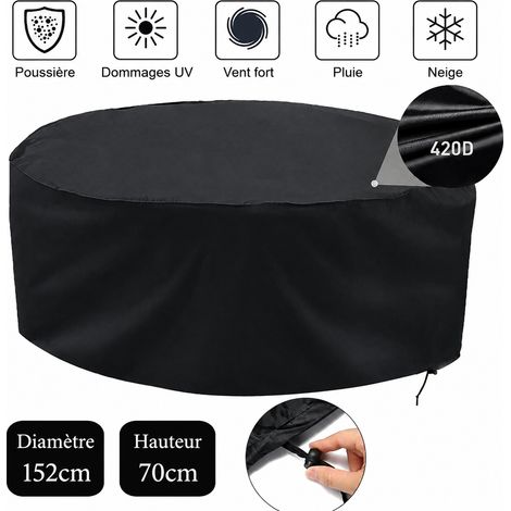 Housse de protection ronde en tissu Oxford 420D pour table et chaises de jardin 227 x 100 cm 227 100cm 28 × 30 × 8 cm 1,5 kg – Livraison gratuite (1/5)