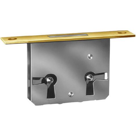 MERONI cerradura mueble embutir 32/20 con llave , Cerradura para muebles y cajones M32Para embutirMedidas entrada hasta la llave 20mmApertura derecha e izquierdaInc (1/5)