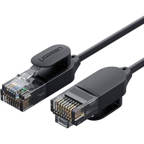 Cable de red Ethernet RJ45 ugreen NW122, Cat.6A, UTP, 0,5 m (negro)