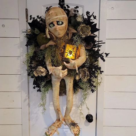 Halloween-Gordonirlande für Mama, Dekoration für die Feiertagsparty, gruselige Atmosphäre, Tür- und Fensterdekoration (1/4)