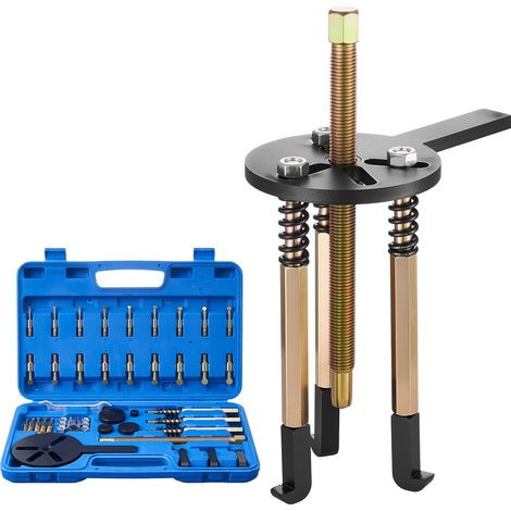 Mophorn Juego multifuncional de extractores de rodamientos 36 en 1 para uso interno y externo, incluye estuche portátil resistente, resorte y vaso de 17 mm, dimensiones 400 x 255 x 55mm, color marrón