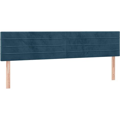 Têtes de lit Bleu foncé 160 x 5 x 78/88 cm Velours (1/5)