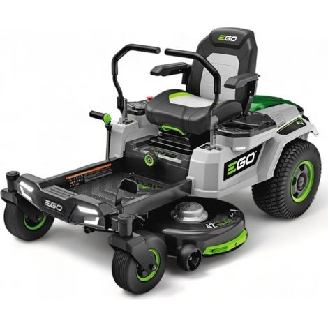 Ego Power+ – Tracteur tondeuse électrique 107 cm – 4 batteries 56V 10Ah – Conception à rotation zéro pour manœuvres serrées – Autonomie élevée (1/5)