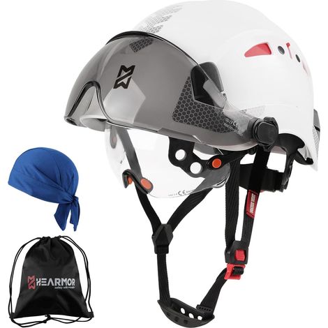 Casque de sécurité, casque de protection, léger, respirant, avec suspension à 6 points, pour les champs industriels et de construction (1/5)