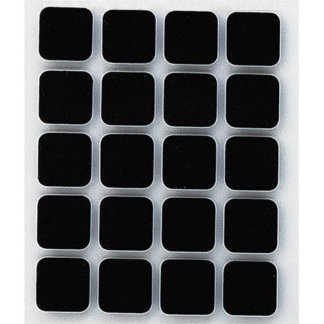 Blister 20 Uds Antieslizante Adhesivo Negro 17x17 (1/2)