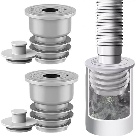 Washing Machine Hose Seal Grey Anti-Odour Stopper Washing Machine Drain Hose Seal Stopper Drain Hose Deodorant (1/5)