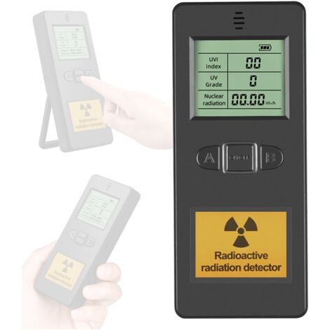 Détecteur de rayonnement nucléaire portable à affichage LCD pour usage domestique et laboratoire, testeur de rayonnement radioactif multifonctionnel-Chrom (1/5)