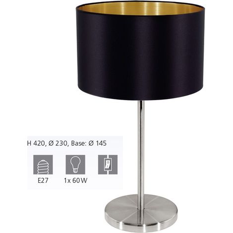 Lampe à poser Maserlo - Noir (1/5)