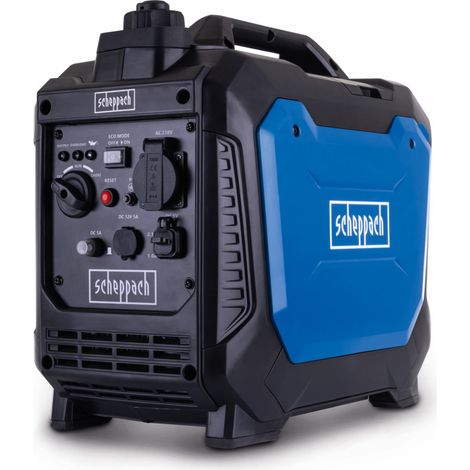 Scheppach Groupe électrogène Inverter 1200W - SG1200ix - moteur 4 temps - 56 cm³ - 1,8 CV - 3L - lanceur manuel
