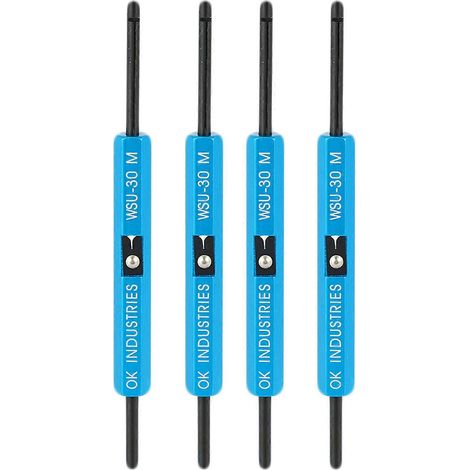 Outil de dénudage et d'enroulement de câbles durable Wsu-30M (lot de 4) pour le prototypage de câbles AWG 30 (1/5)