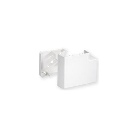 angle plat - avec fond goulotte - 134 x 55 - blanc - ta-c45 - iboco 04540 (1/2)