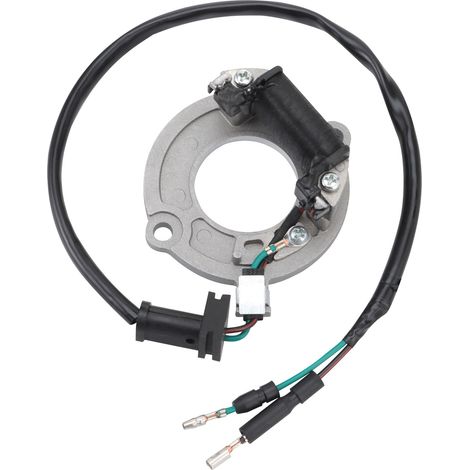 Replacement part according to original specifications for stator, ignition coil and magneto for professional two-stroke racing engines of the Honda CR80/CR80R off-road motorcycles.--DTEKGAZ