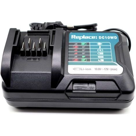 Applicable Chargeur DC10WD DC10SB DC10WC 12V 10.8V, Compatible avec Makita Batterie 12V BL1021B BL1041B BL1015 BL1016 197396-9 BL1040B BL1040 197406-2 (1/5)