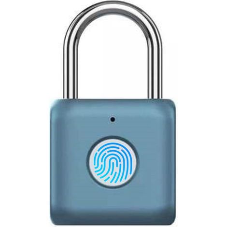 Petit coffre-fort Serrure De Porte Biométrique Intellinte À Empreintes Digitales, Sans Clé, Antivol, Portable, Recharable Par USB, Cadenas De Sécurité For Tiroir Fixation Rétractable Et Mécanisme D'at (1/5)