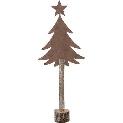 Sapin de Noël sur Tronc "Étoile" 60cm Marron