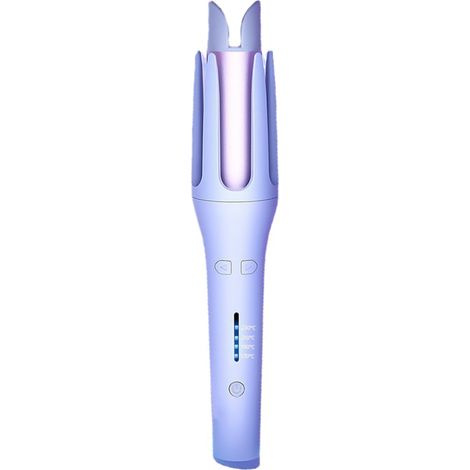Fer à boucler électrique 32mm, chauffe rapide, pour ondulations parfaites, violet - Manucure et coiffure (1/5)