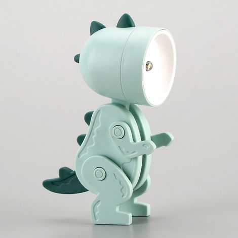 Mignonne mini veilleuse LED pliable en forme d'animal – Lampe de table style dessin animé pour décoration de chambre