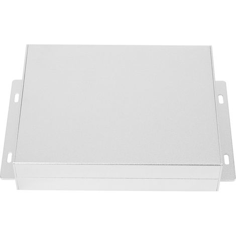 Aluminiumgehäuse, geteilte Leiterplatte, Wärmeableitung, abgeschirmter Elektrokasten, 33 x 114 x 140 mm, satiniertes Silber, gebogen (1/5)