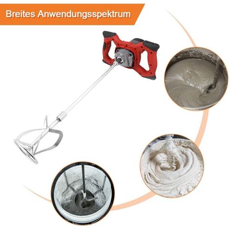 1500W AC220V Mélangeur Malaxeur Peinture, Ciment en remuant 6 vitesses de mélangeur de boues pour mortier, couleur, ciment, processus mélangés en mortier, ciment, alimentation (1/5)
