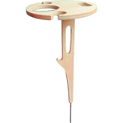 Porte-bouteilles autoportant, portable et pliable, à insérer dans un support au sol pour le rangement extérieur du vin, avec base en bois. (1/5)