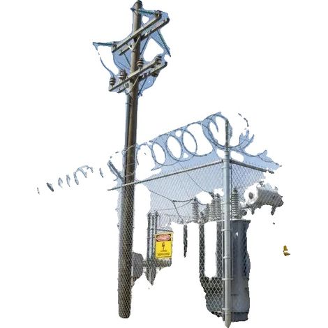 Fil de fer barbelé, longueur de 500 m, construction en acier galvanisé, BLANC (1/2)