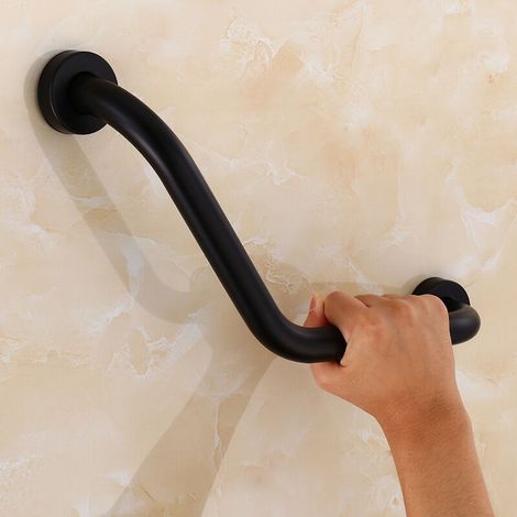 Bathroom Grab Bar Black Stainless Steel Shower Grab Bar (1/5)