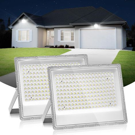 2pc Projecteur Led 150w, Projecteur 150w, éclairage de sécurité LED d'extérieur 6500K, IP66, Blanc lumière du jour, pour entrepôt, jardin, garage, terrasse et parking (1/5)