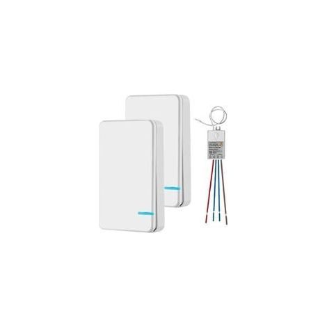 Mini interruttore wireless con ricevitore e display LED - Per esterni 400 m e interni 40 m - Accensione/spegnimento rapido - Senza installazione di cavi - RF 433 MHz (1/3)