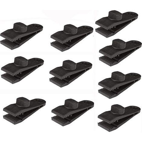 Der beste Begleiter für jedes Abenteuer: Lock Grip Zeltclips mit elastischen Kordeln, 10er-Packung aus hochfestem Polyamid, perfekt für Camping, Wandern, Bootfahren und Picknicks. (1/5)