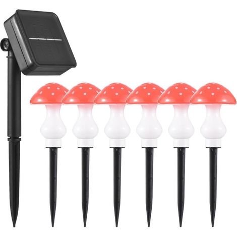 Mushroom-Shaped Solar Lights, Pack of 8 (1/5)
