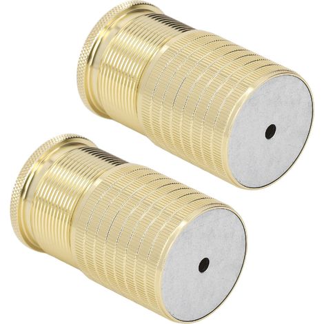 2 pièces rehausseurs de pieds de table canapé chaise support meuble réglable en hauteur 43-75 mm doré brillant (1/5)