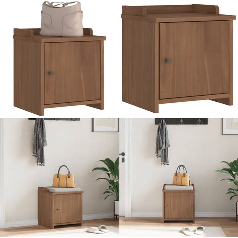 vidaXL Flurbank SANDNES 45x40x50 cm Massivholz Kiefer (1/5)