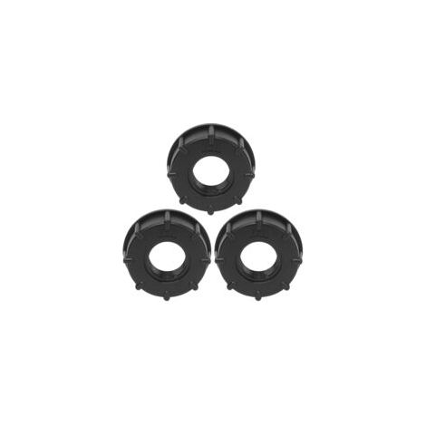 Adaptador de tanque de drenaje de plástico IBC, adaptador de tapa de tanque de agua en S60x6, adaptadores IBC, accesorios de rosca gruesa, machos de roscar, G3/4, 3 piezas