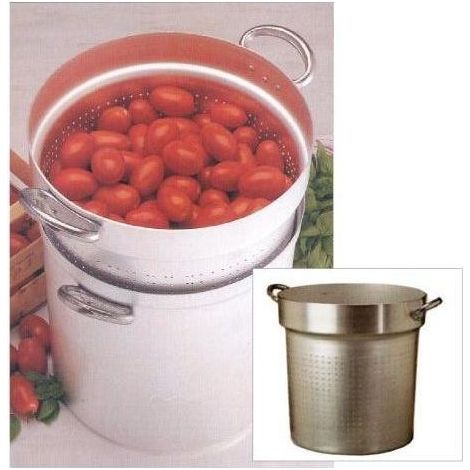 Pentole Agnelli Salsa Pomodoro Scolapomodoro, Alluminio, Argento, 40x40x38 cm