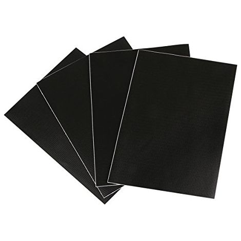 Set 4 pezze adesive per teloni camion - Nero (1/4)
