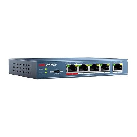 Conmutador Hikvision PoE de 4 puertos L2 no administrado (1/3)