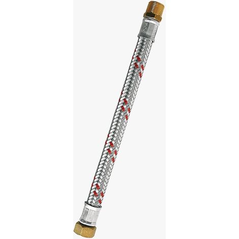 Neoperl Parigi - Flessibile antivibrante inox maschio-femmina - Misura: 1/2" 70 cm