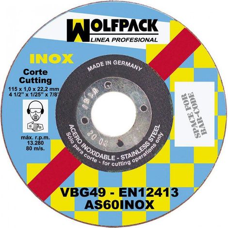 Disco da Taglio Abrasivo Inox 125x1.0x22.2 mm.