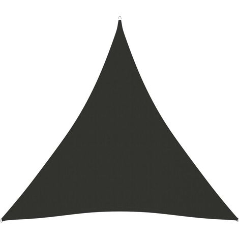 Voile de parasol Tissu Oxford triangulaire 6x6x6 m Anthracite (1/5)