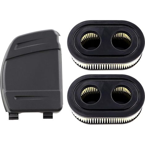 Paquete de 2 filtros de aire con tapa para motores Briggs & Stratton 550E, 575EX, 575IS, 625EXI, 650EXI, 675EXI y 675IS. Reemplaza 594106, 798339, 798452, 593260, 093000ER y 09P0000ER.